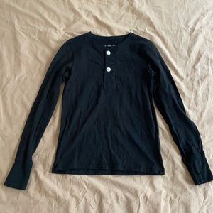 Everlane ReCotton Henley Size Small